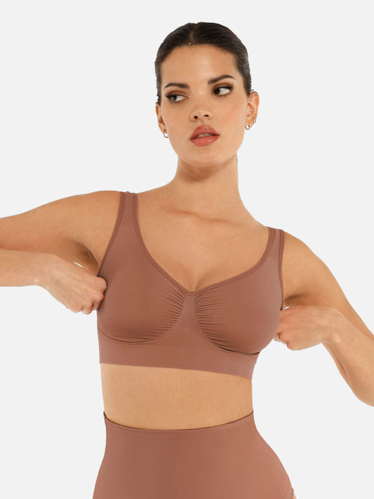 Soutien-gorge confort sans armatures à bretelles larges