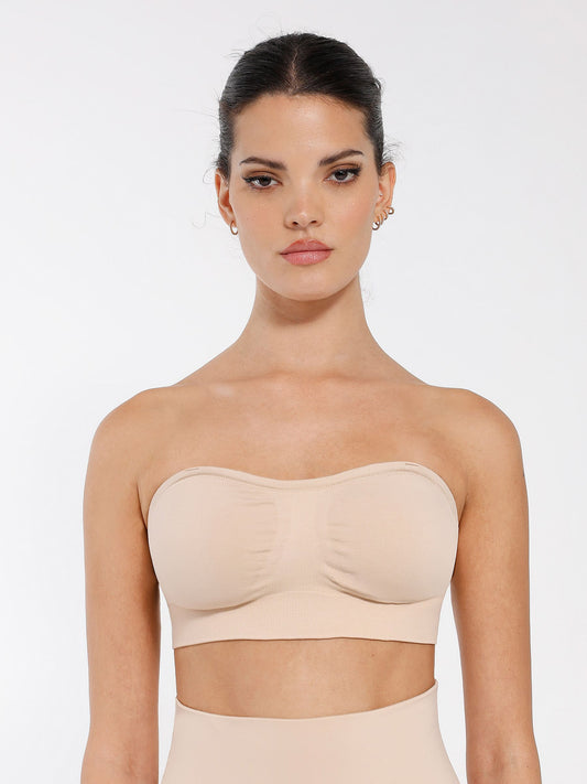 Seamless Anti-Slip Bandeau Bra