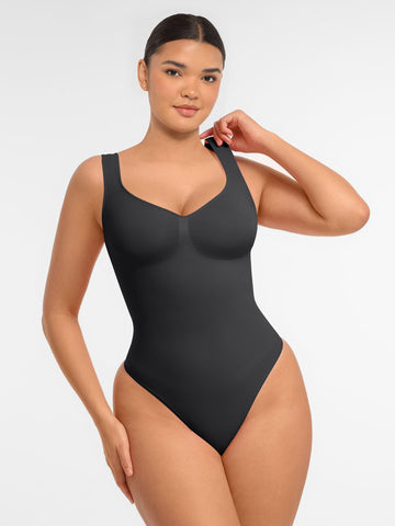 Tummy Control Seamless Wide Strap Bodysuit