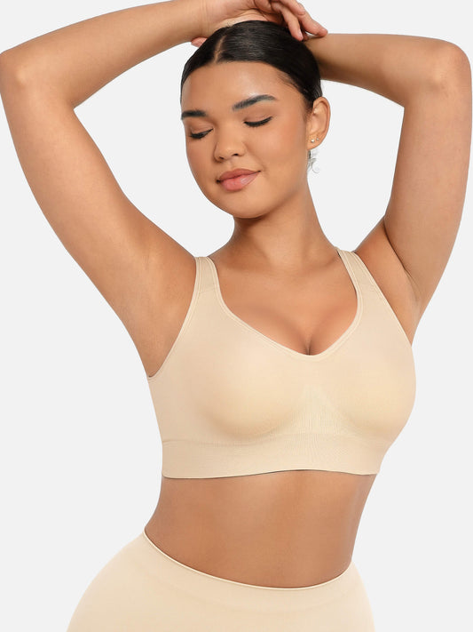 Built-in Soft Cups Full Coverage Wireless Bra
