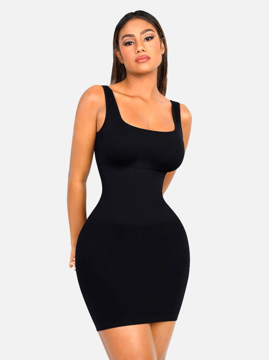 Seamless Square Neck Shaping Dress