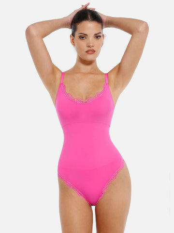 Body gainant moulant en dentelle sans coutures