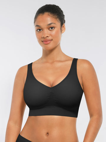 Seamless Comfort Bra with Smoothing Support and Adjustable Straps