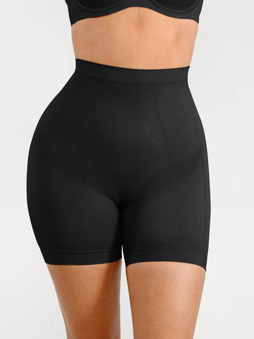 Seamless Comfort Mid Waist Tummy Control Panties Shaping Shorts