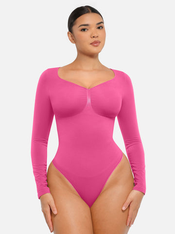 Body string gainant sans coutures à manches longues