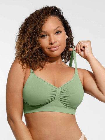 Soutien-gorge sans fil ultra-doux, sans coutures, à porter toute la journée 