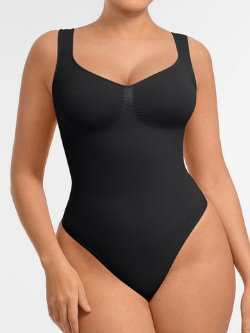 Tummy Control Seamless Wide Strap Bodysuit
