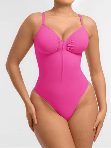 Tummy Control Seamless Zipper Shaping Bodysuit
